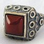 A beautiful dark red ring
