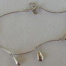Silver drops bracelet