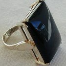 Black agate ring