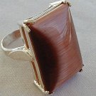 brown cat eye ring