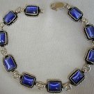 Blue cat eye silver bracelet Blue cat eye silver bracelet