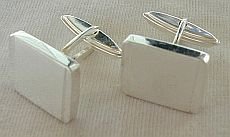 Silver cufflinks