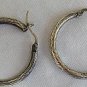 Engraved hoops earrings
