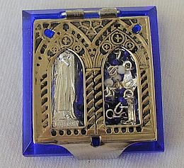 Mini blue Rosary Box