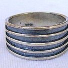 Strips silver ring-A5