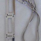 Rhodium silver necklace-B