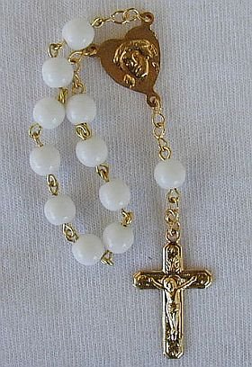 Mini white Rosary