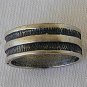Silver strips ring