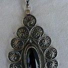 Classic  rhombus  onyx  pendant