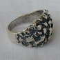 Rock  silver ring