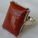 Brown-red agate silver ring Brown-red agate silver ring