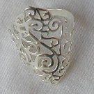 Shiny silver ring