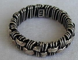 Hand made silver ring
