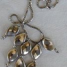 Rhodium and silver necklace