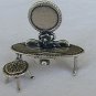 Dressing table silver miniature