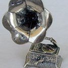 Old gramophone silver miniature