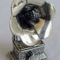 Old gramophone silver miniature
