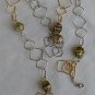 Golden and silver rings necklace