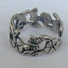 Silver flower ring-A Silver flower ring-A