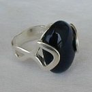Black and silver ring-A Black and silver ring-A