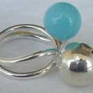 Turquoise silver pearls ring Turquoise silver pearls ring