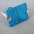 Turquoise pressed ring