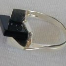 Stylish onyx ring