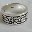 Silver spots-unisex ring