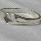 Heart silver ring