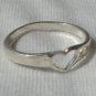 Heart silver ring
