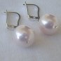 Pink pearls earrings