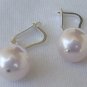 Pink pearls earrings