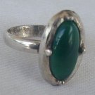 Green oval ring