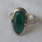 Green oval ring