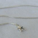 Silver star anklet