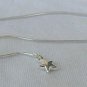 Silver star anklet