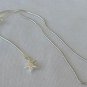 Silver star anklet
