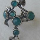 Silver flower-green