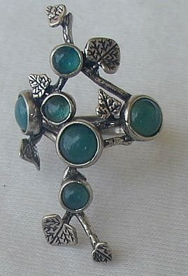 Silver flower-green
