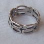 Silver holes ring