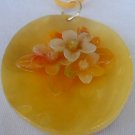 Yellow flowers mother of pearl Yellow flowers mother of pearl
