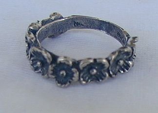 Bouquet silver ring