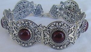 Red magic silver bracelet