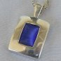 Mini blue cat eye pendant