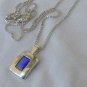 Mini blue cat eye pendant