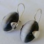 Gray cat eye earrings