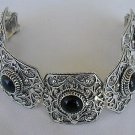 Onyx magic silver bracelet