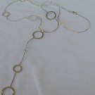 Empty rounds  silver necklace
