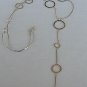 Empty rounds silver necklace