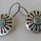Light blue black earrings